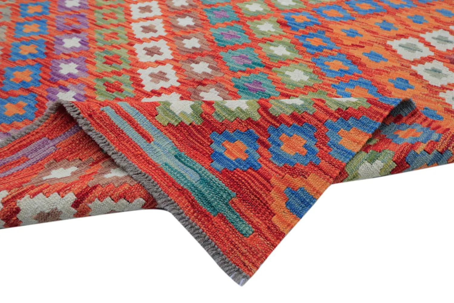 Orientalsk Tæppe - Vegi Kelim Hand Woven - 207 x 301 cm