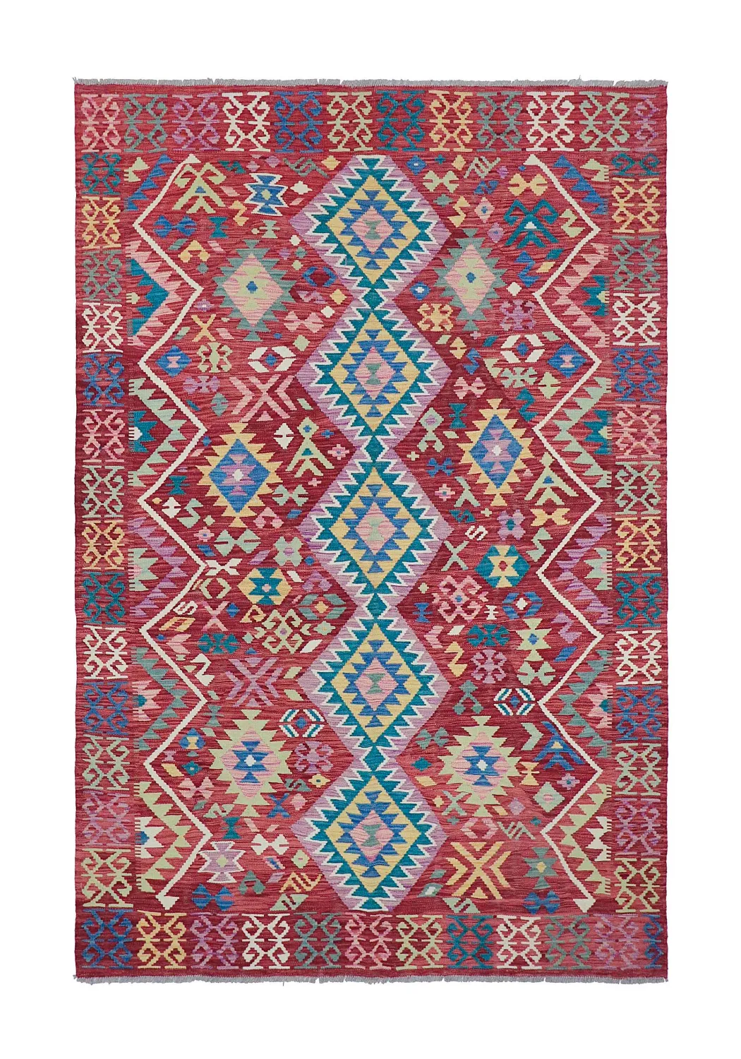 Orientalsk Tæppe - Vegi Kelim Hand Woven - 161 x 243 cm