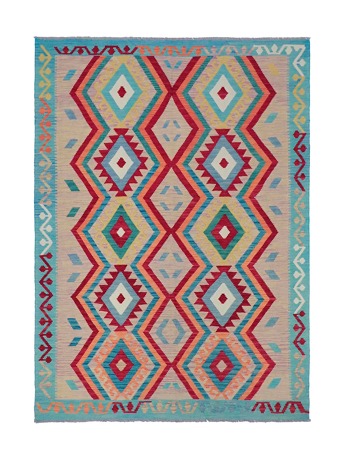 Orientalsk Tæppe - Vegi Kelim Hand Woven - 175 x 247 cm