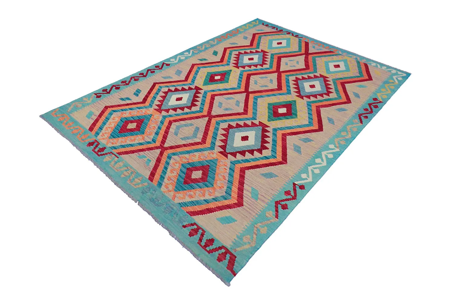 Orientalsk Tæppe - Vegi Kelim Hand Woven - 175 x 247 cm