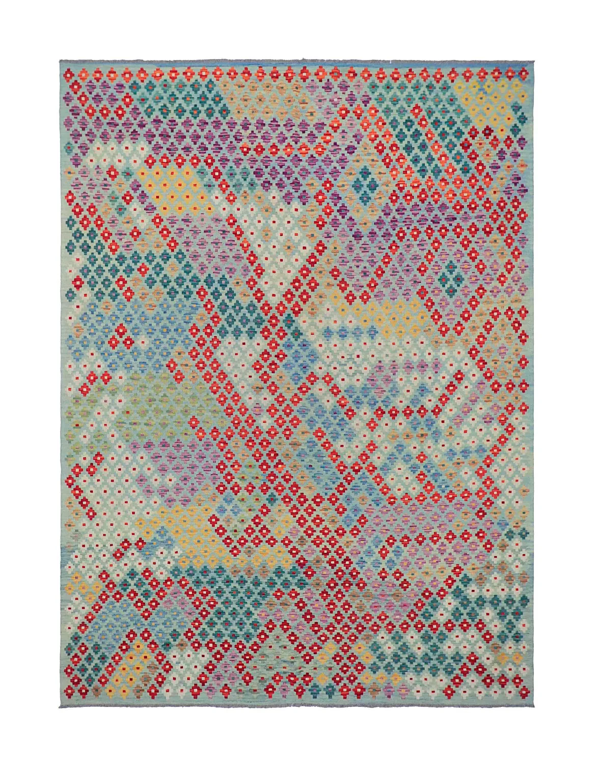 Orientalsk Tæppe - Vegi Kelim Hand Woven - 211 x 288 cm