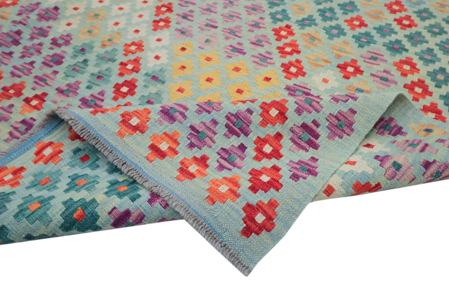 Orientalsk Tæppe - Vegi Kelim Hand Woven - 211 x 288 cm