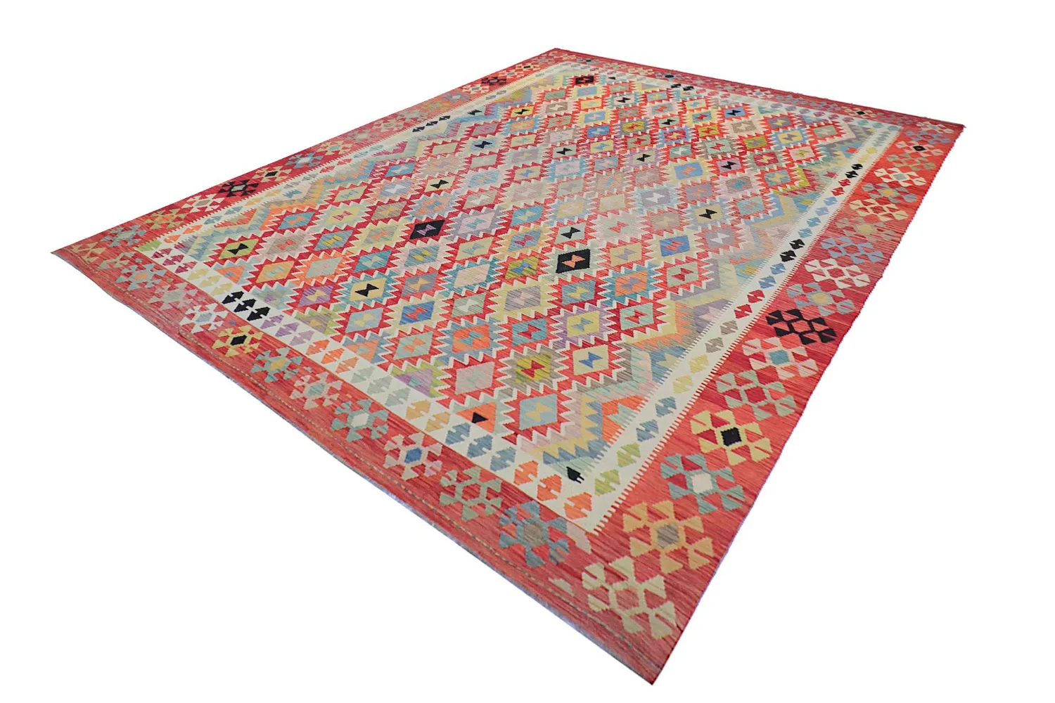 Orientalsk Tæppe - Vegi Kelim Hand Woven - 323 x 415 cm