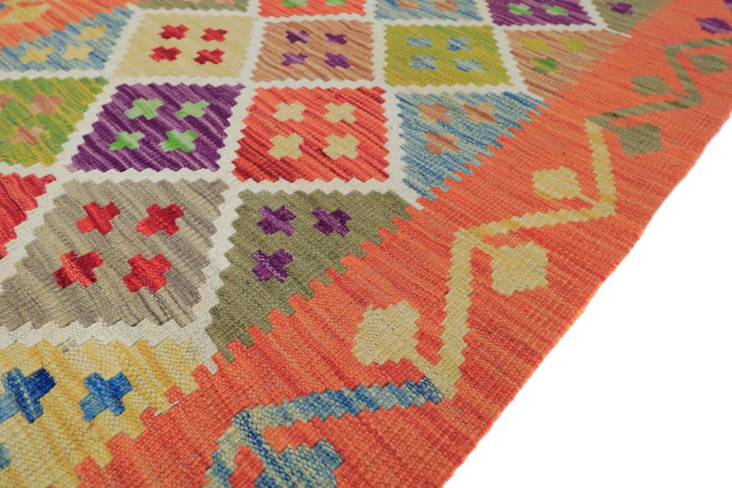 Orientalsk Tæppe - Vegi Kelim Hand Woven - 79 x 298 cm