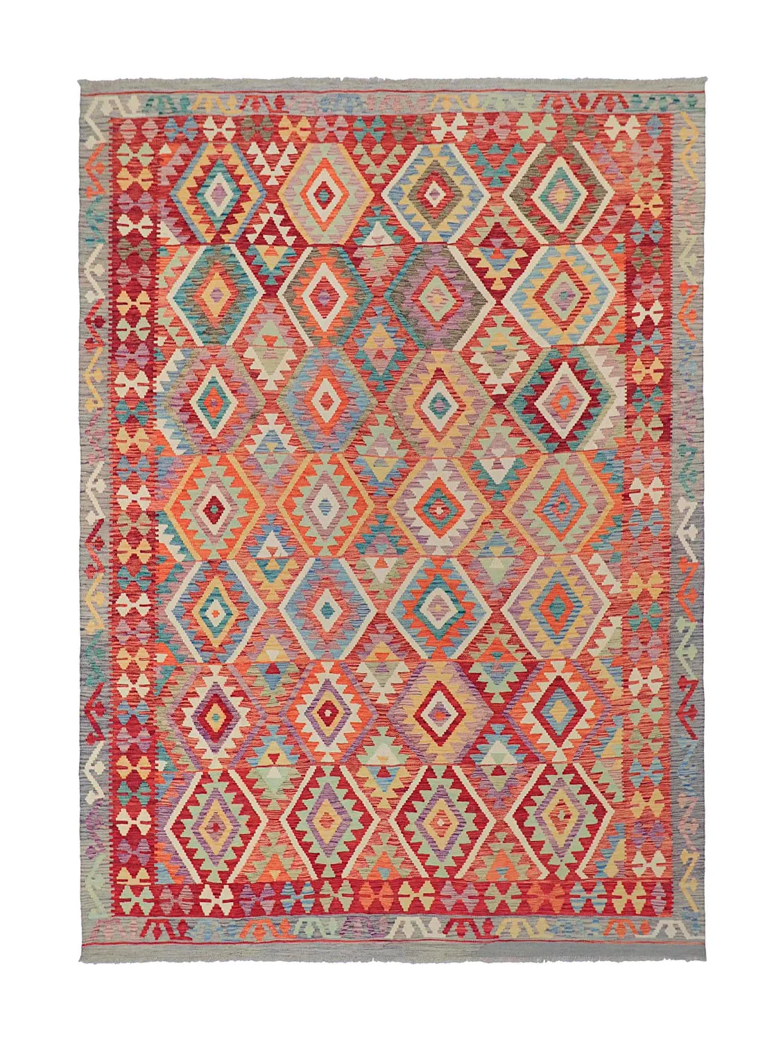 Orientalsk Tæppe - Vegi Kelim Hand Woven - 200 x 286 cm