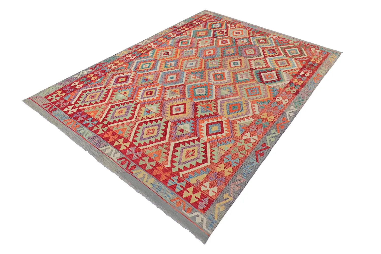 Orientalsk Tæppe - Vegi Kelim Hand Woven - 200 x 286 cm