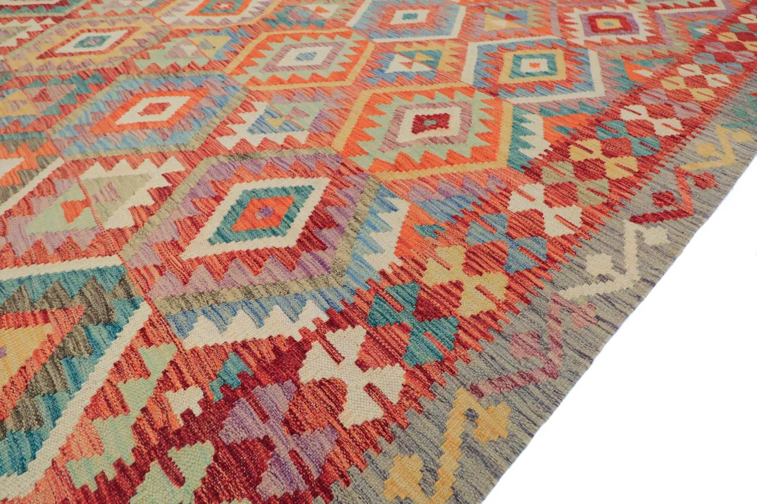 Orientalsk Tæppe - Vegi Kelim Hand Woven - 200 x 286 cm