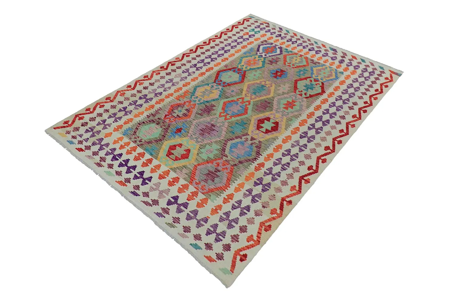 Orientalsk Tæppe - Vegi Kelim Hand Woven - 175 x 245 cm
