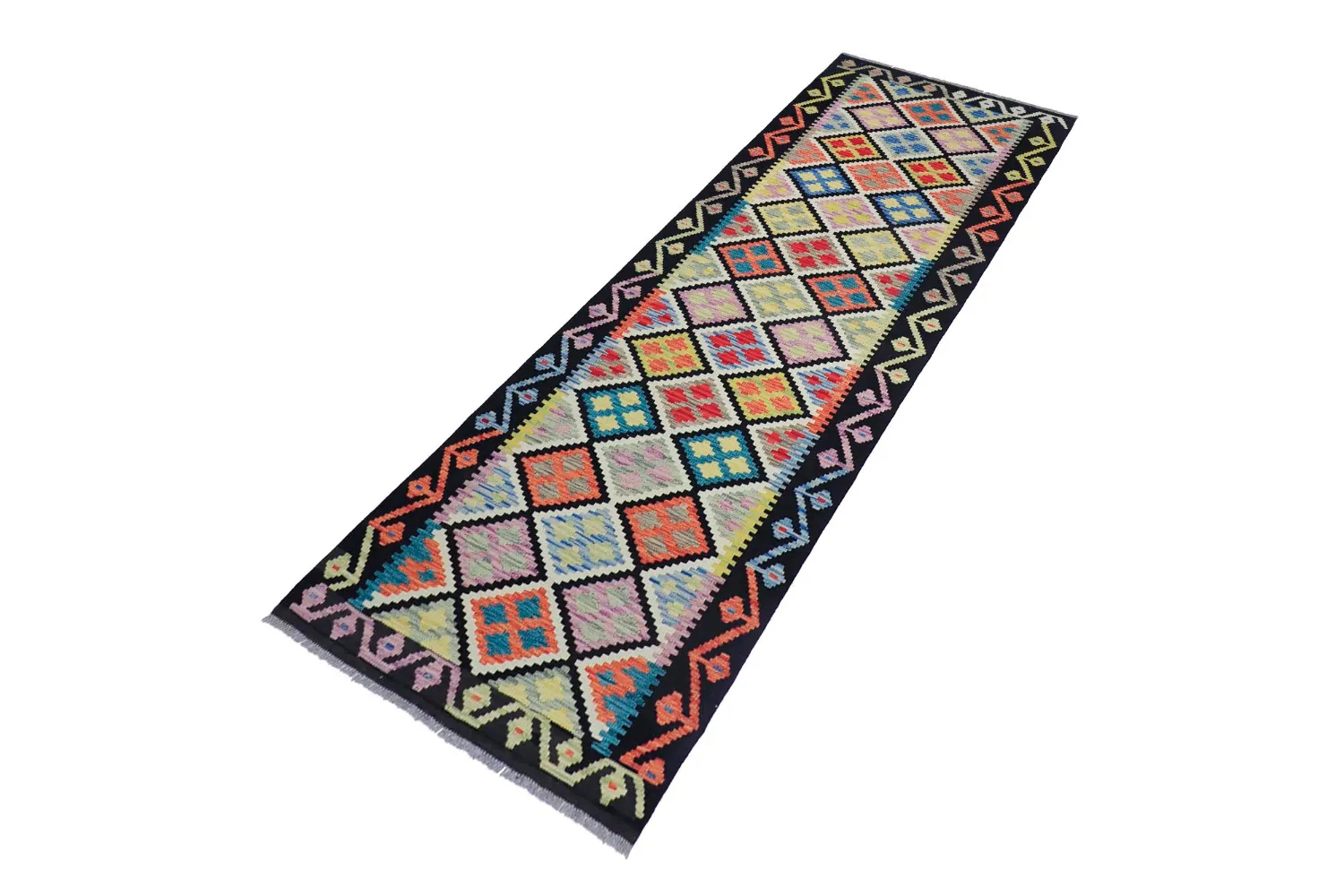 Orientalsk Tæppe - Vegi Kelim Hand Woven - 80 x 268 cm