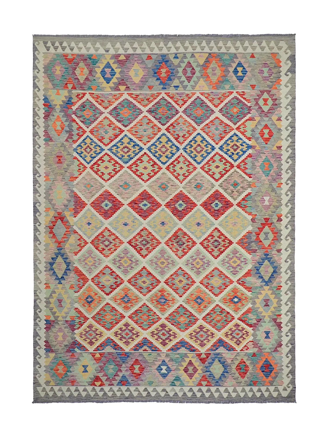 Orientalsk Tæppe - Vegi Kelim Hand Woven - 207 x 291 cm