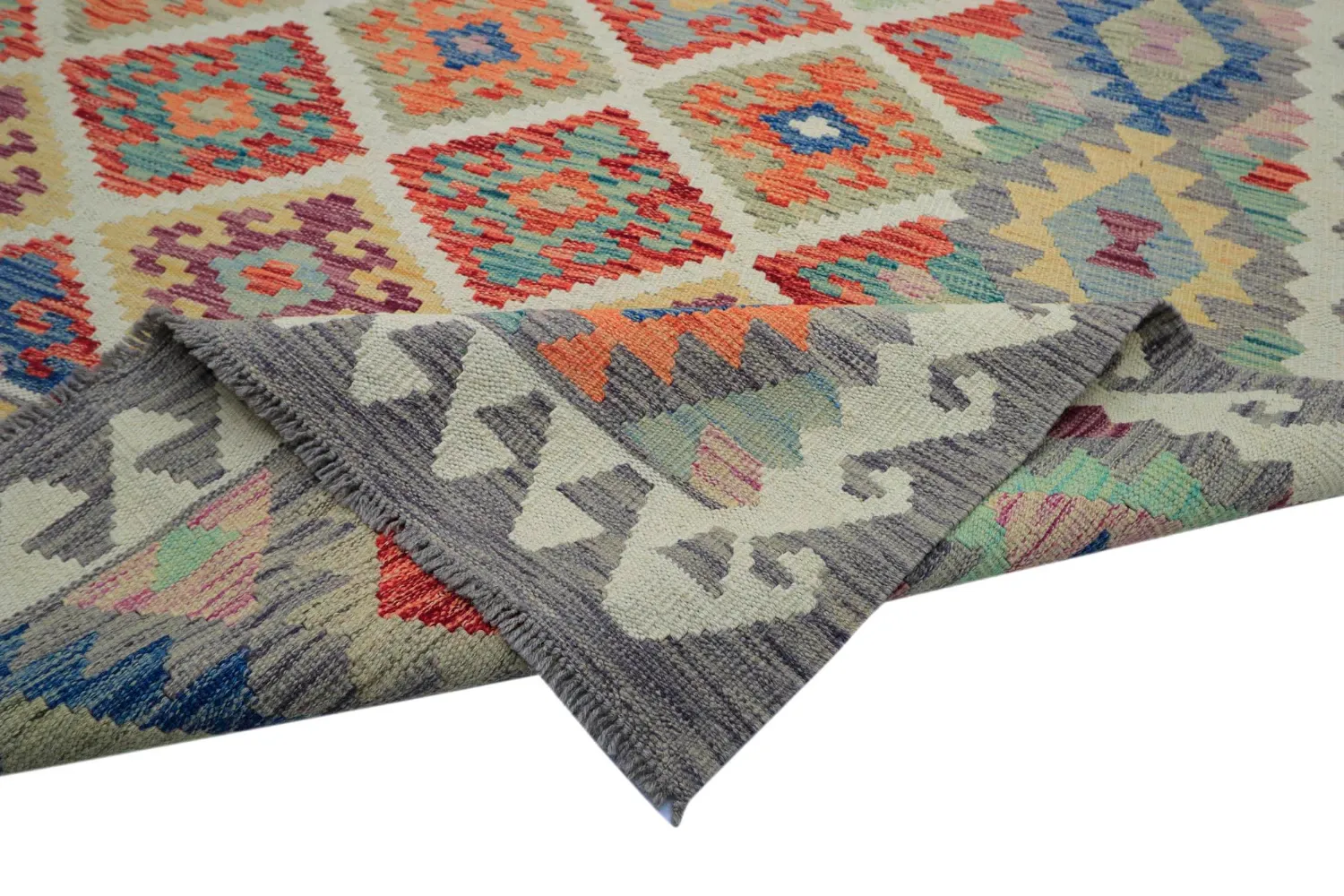 Orientalsk Tæppe - Vegi Kelim Hand Woven - 207 x 291 cm