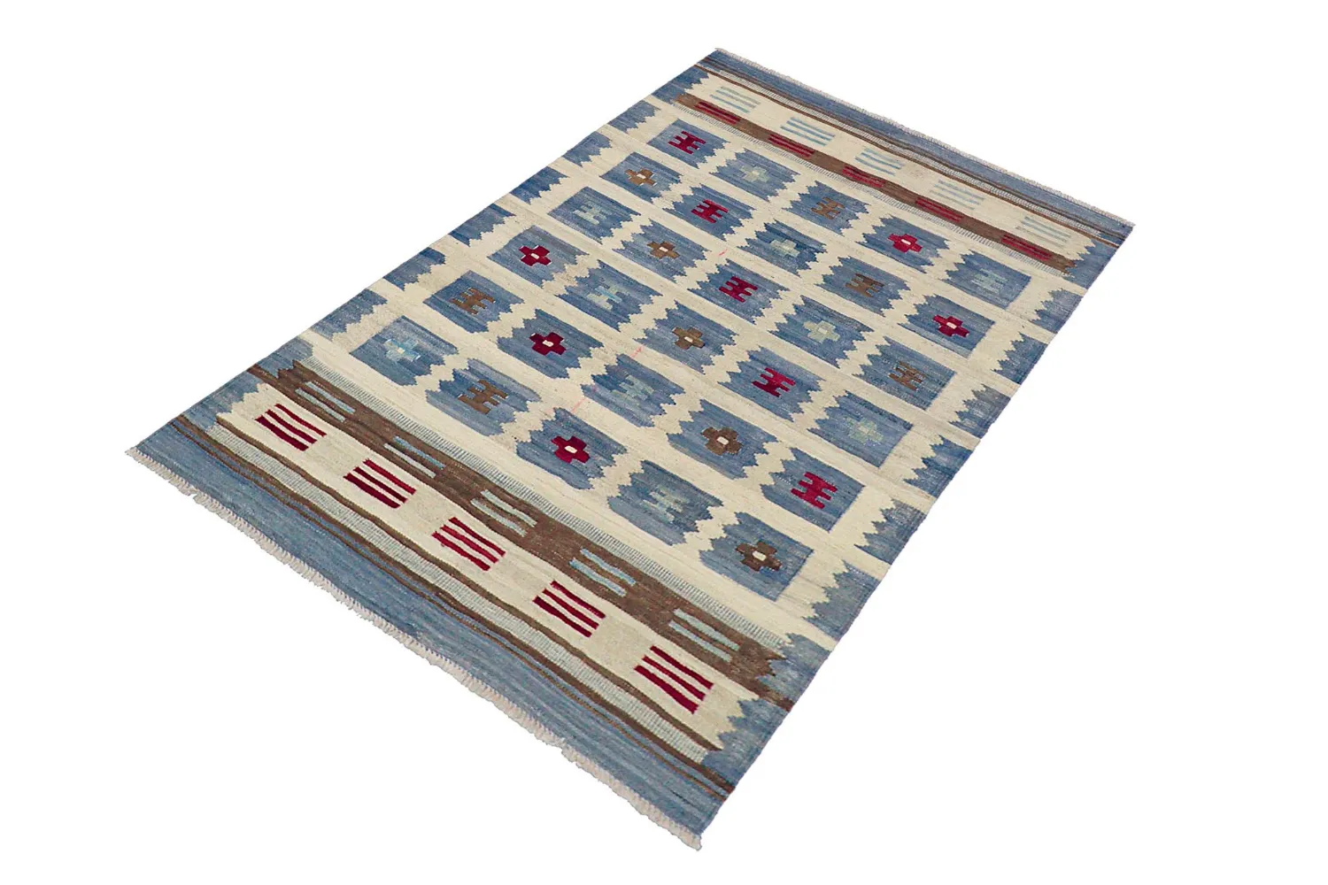 Orientalsk Tæppe - Vegi Kelim Hand Woven - 98 x 151 cm