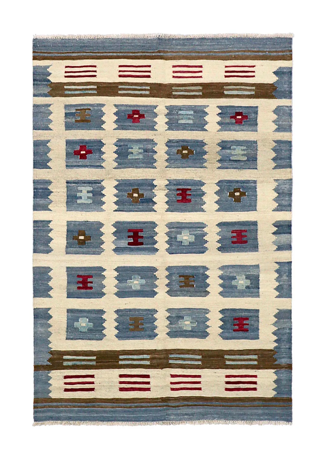 Orientalsk Tæppe - Vegi Kelim Hand Woven - 100 x 148 cm