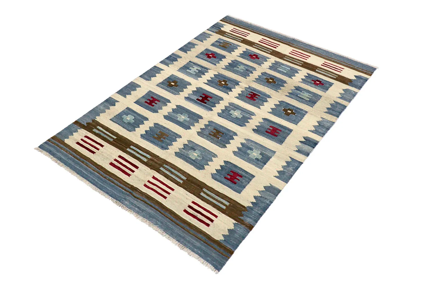 Orientalsk Tæppe - Vegi Kelim Hand Woven - 100 x 148 cm