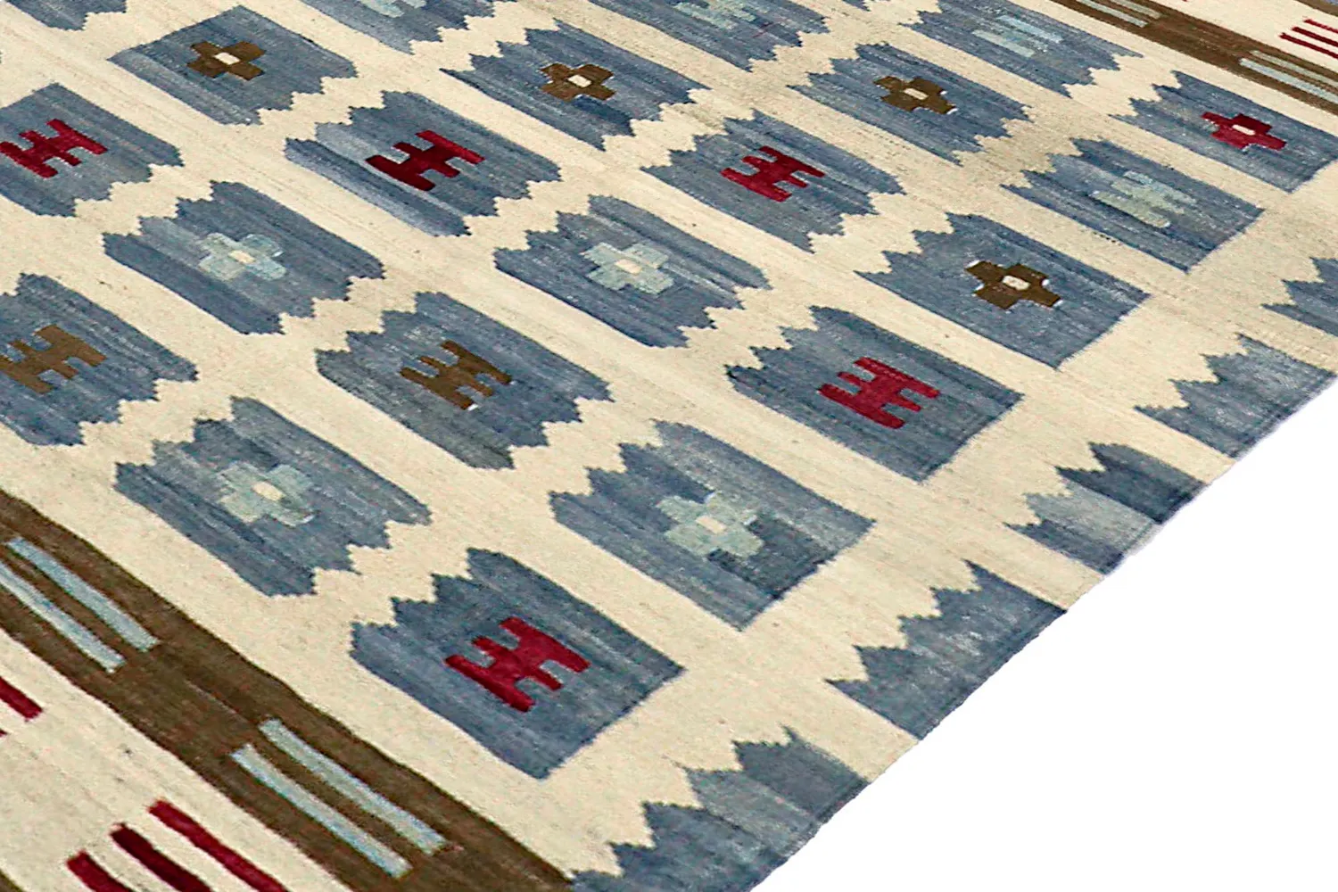 Orientalsk Tæppe - Vegi Kelim Hand Woven - 100 x 148 cm