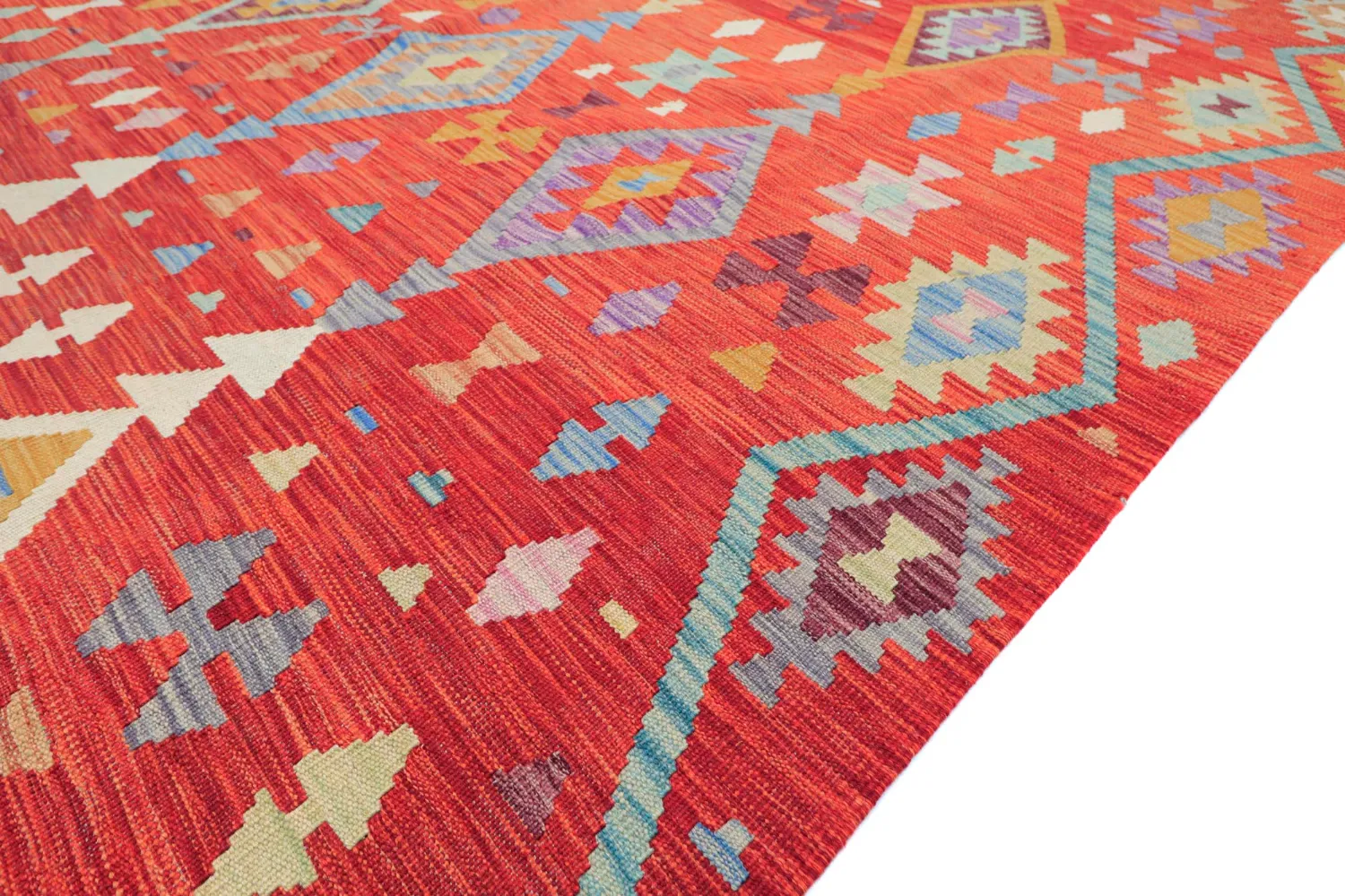 Orientalsk Tæppe - Vegi Kelim Hand Woven - 203 x 299 cm
