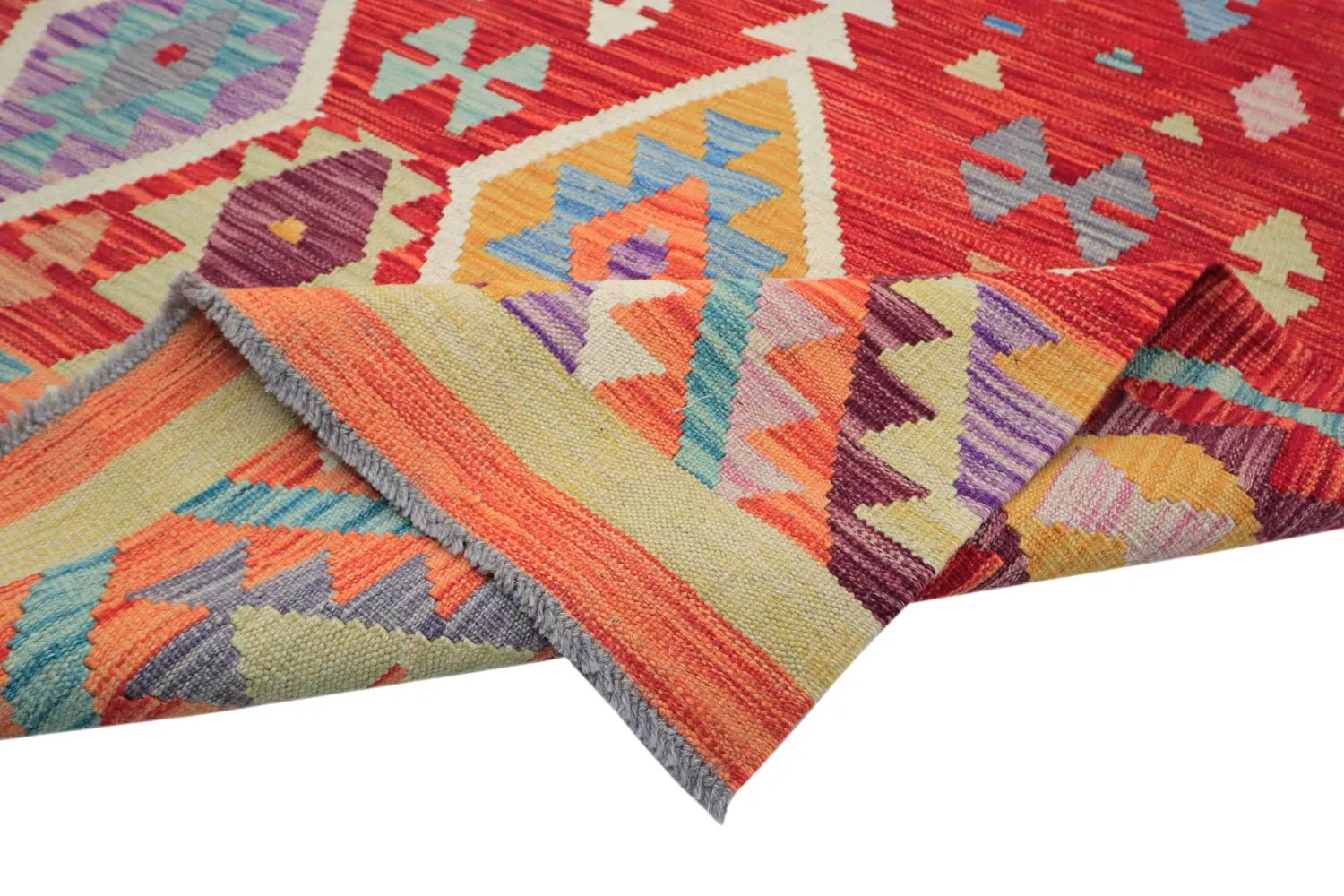 Orientalsk Tæppe - Vegi Kelim Hand Woven - 203 x 299 cm