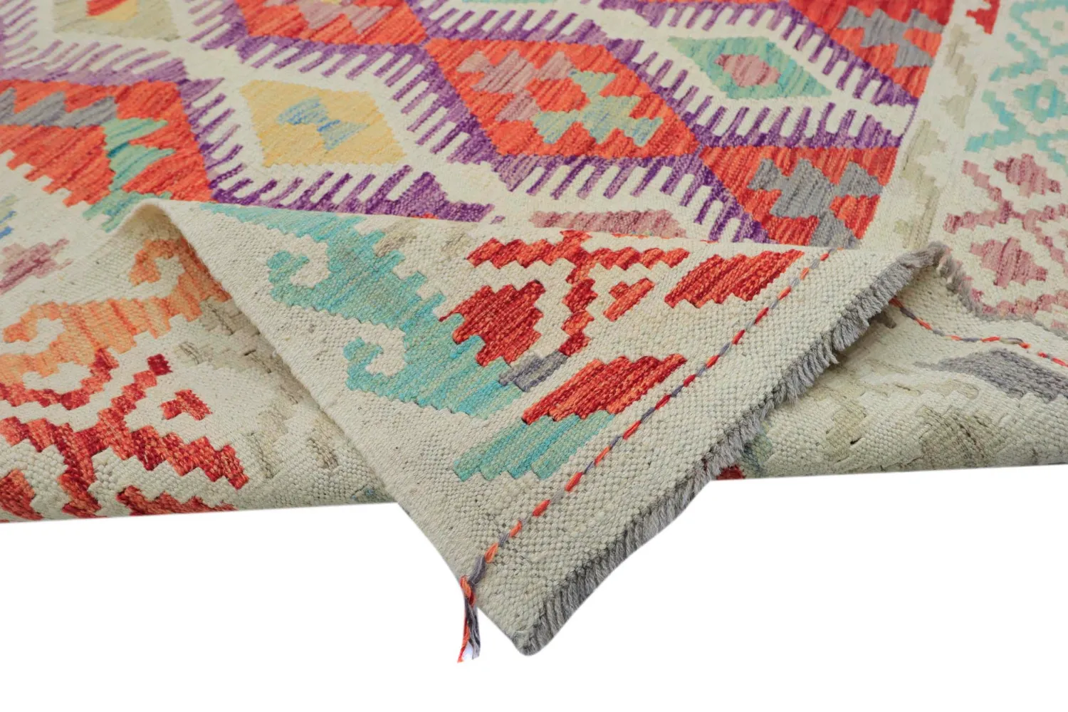 Orientalsk Tæppe - Vegi Kelim Hand Woven - 200 x 295 cm