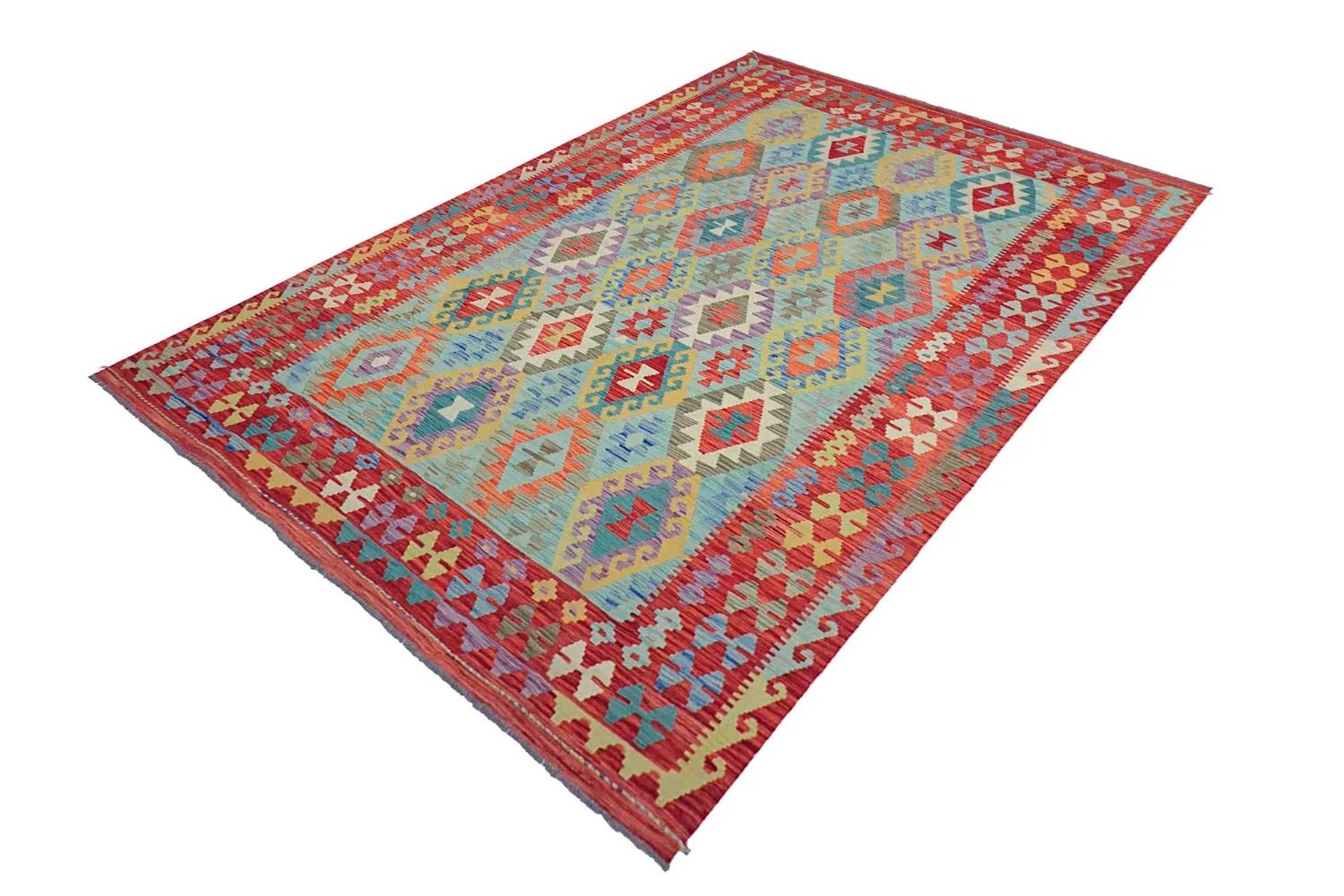 Orientalsk Tæppe - Vegi Kelim Hand Woven - 199 x 295 cm