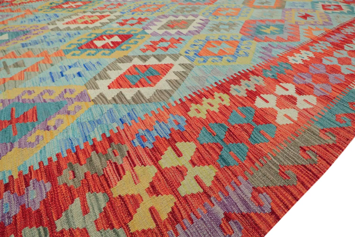 Orientalsk Tæppe - Vegi Kelim Hand Woven - 199 x 295 cm
