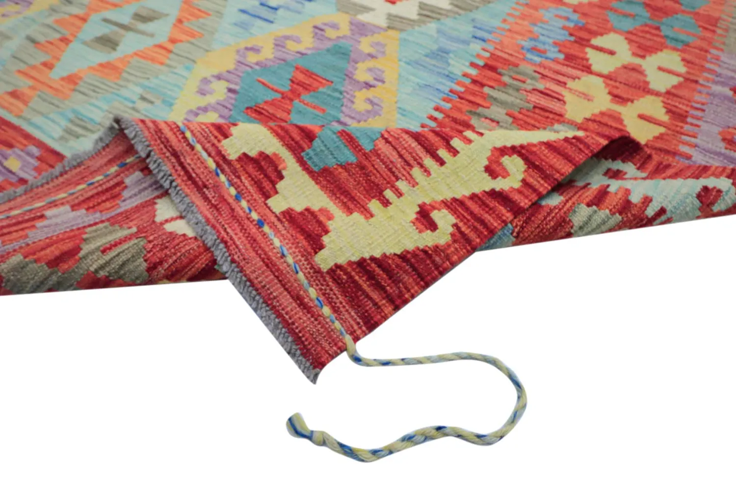 Orientalsk Tæppe - Vegi Kelim Hand Woven - 199 x 295 cm
