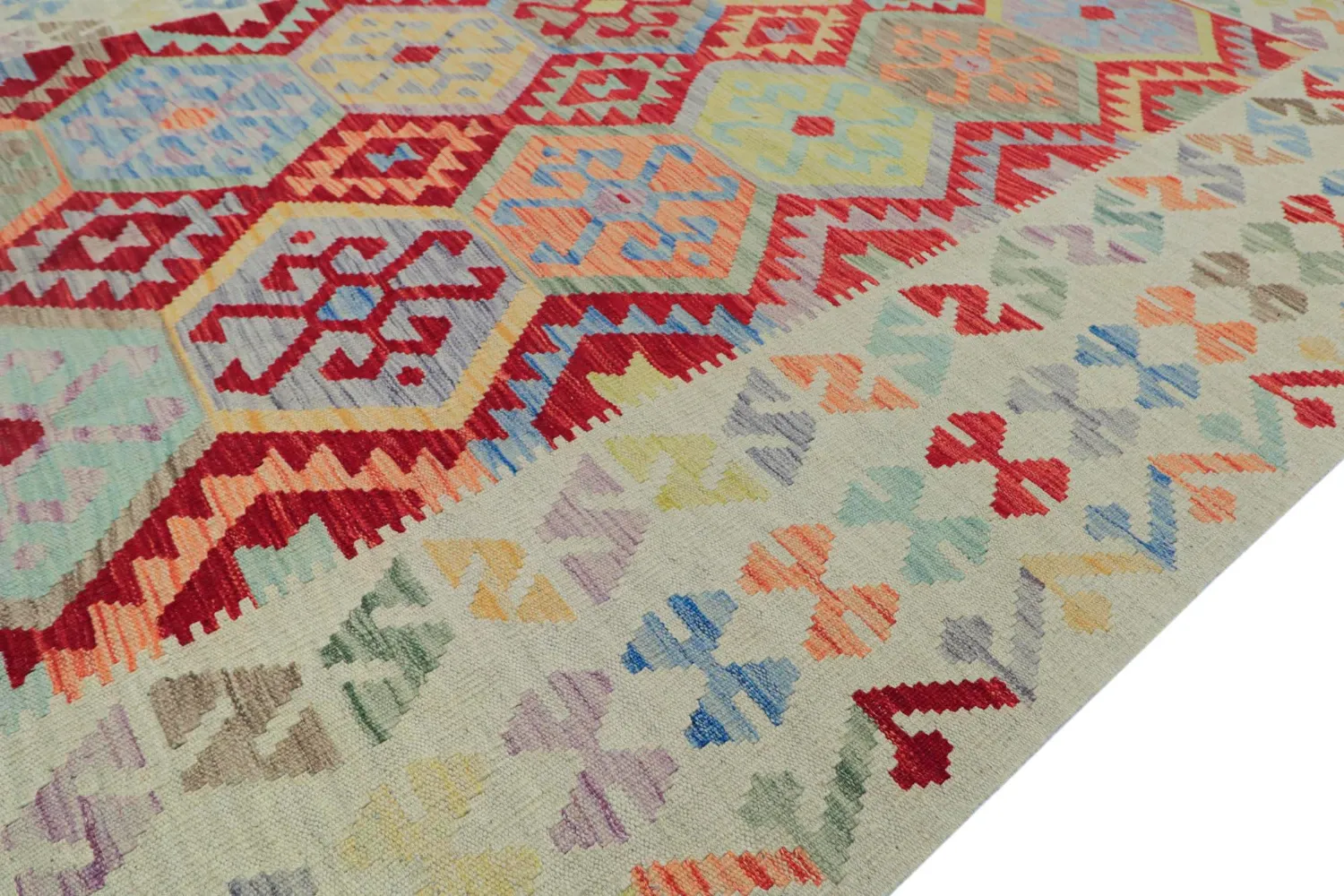 Orientalsk Tæppe - Vegi Kelim Hand Woven - 176 x 247 cm