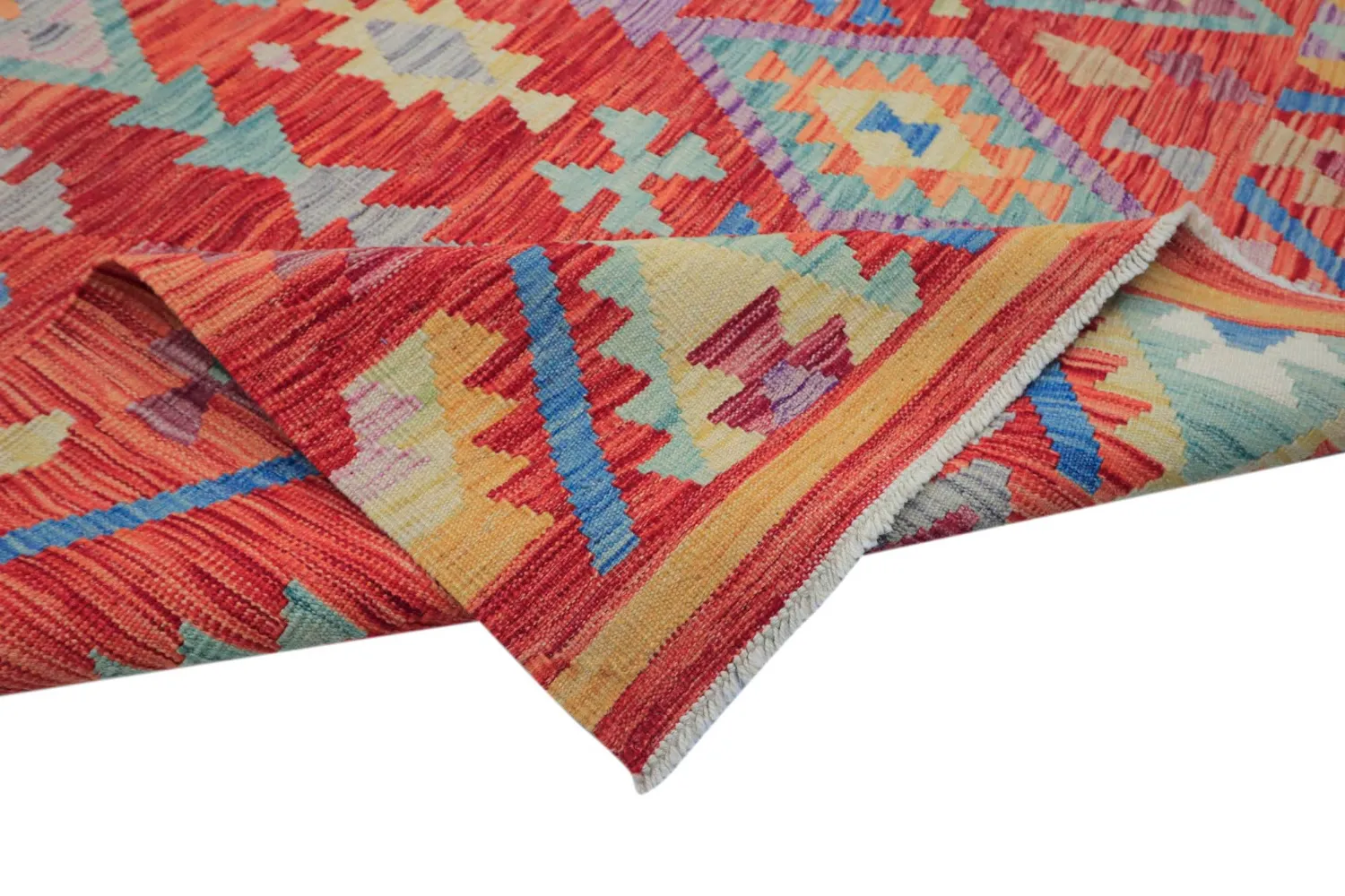 Orientalsk Tæppe - Vegi Kelim Hand Woven - 201 x 300 cm