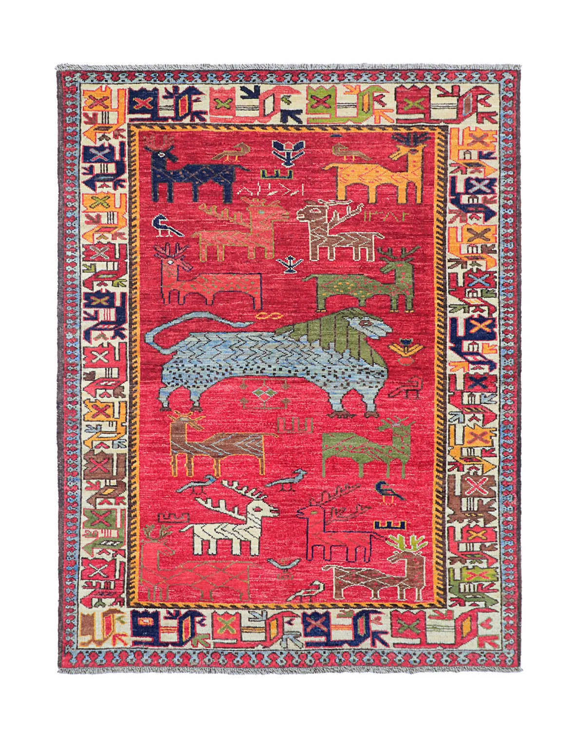 Orientalsk Tæppe - Tribal Hand Knotted - 148 x 199 cm