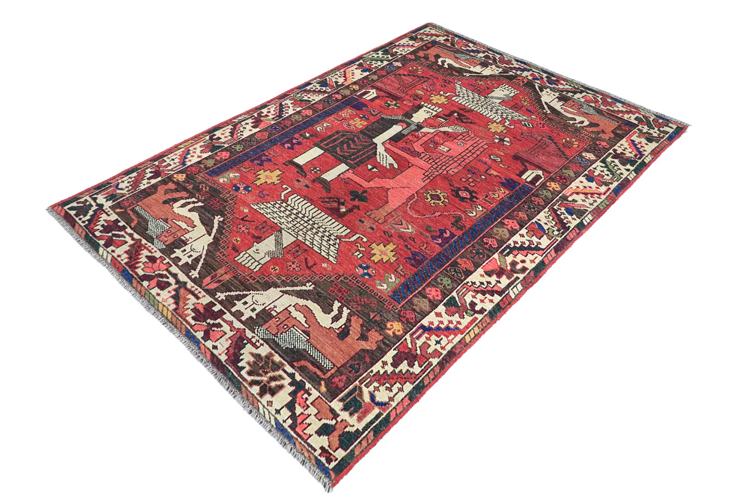 Orientalsk Tæppe - Tribal Hand Knotted - 154 x 221 cm