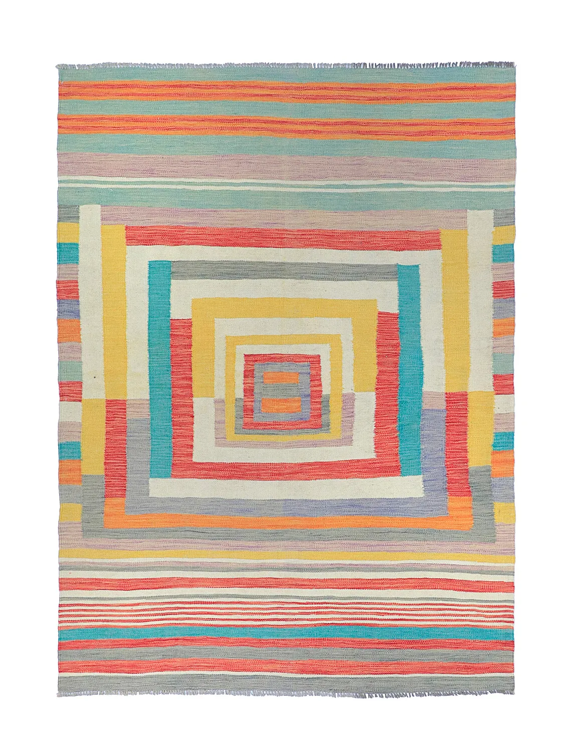 Orientalsk Tæppe - Kelim Hand Woven - 151 x 202 cm