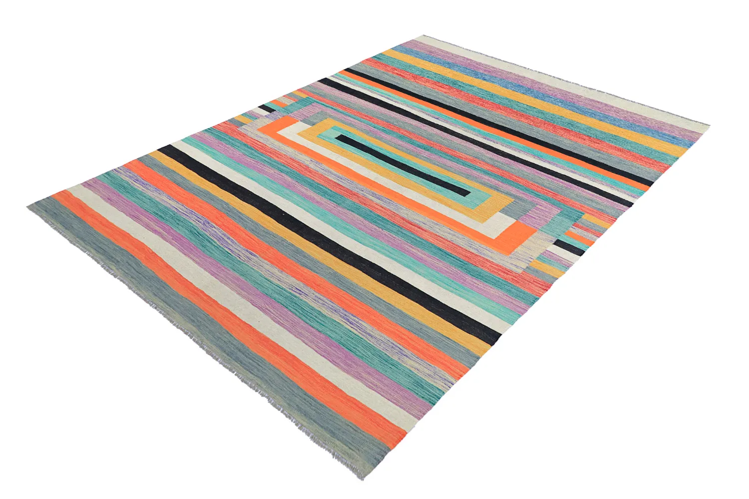 Orientalsk Tæppe - Kelim Hand Woven - 209 x 298 cm