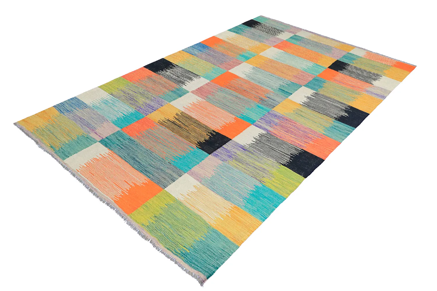 Orientalsk Tæppe - Kelim Hand Woven - 197 x 299 cm