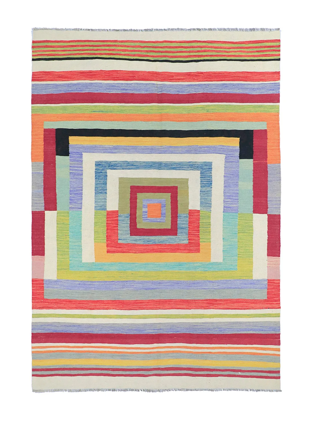 Orientalsk Tæppe - Kelim Hand Woven - 172 x 244 cm