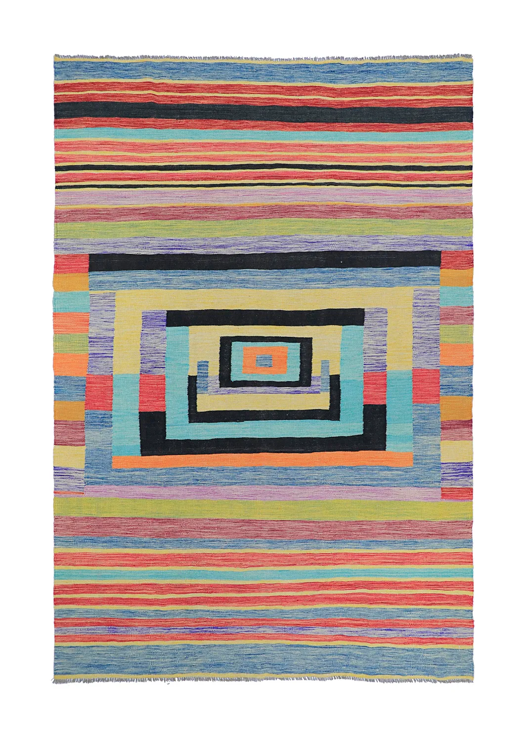 Orientalsk Tæppe - Kelim Hand Woven - 203 x 299 cm