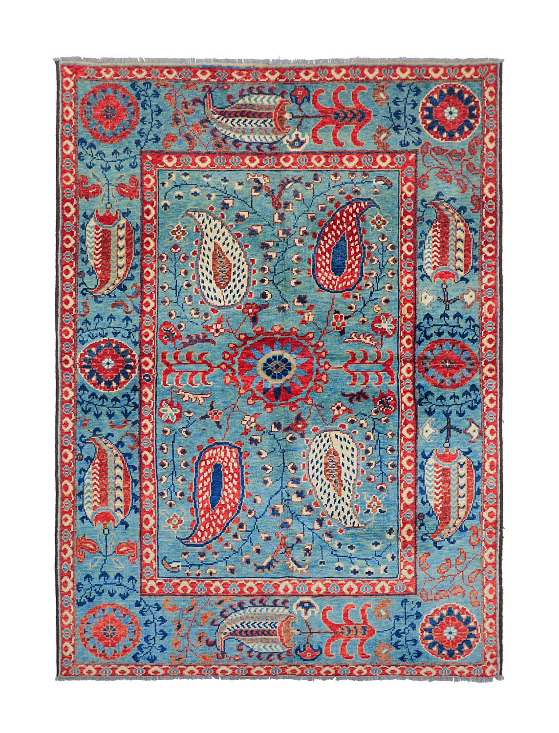 Orientalsk Tæppe - Suzani Hand Knotted - 170 x 240 cm
