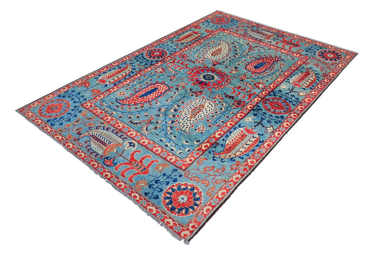 Orientalsk Tæppe - Suzani Hand Knotted - 170 x 240 cm