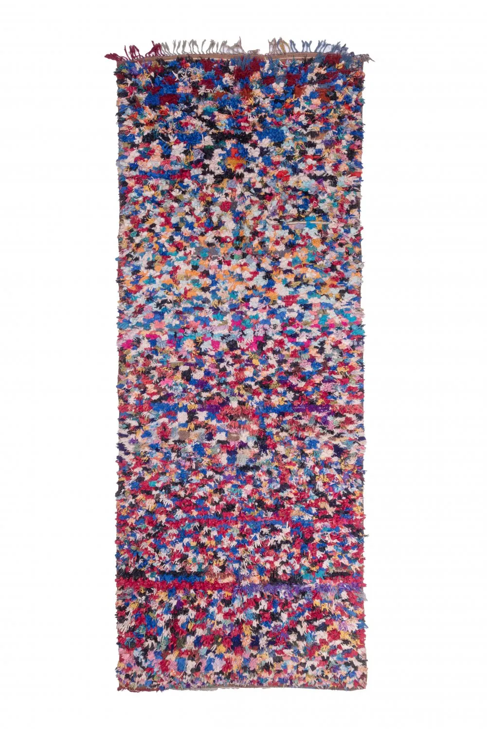 Marokkansk berber tæppe Boucherouite 370 x 145 cm