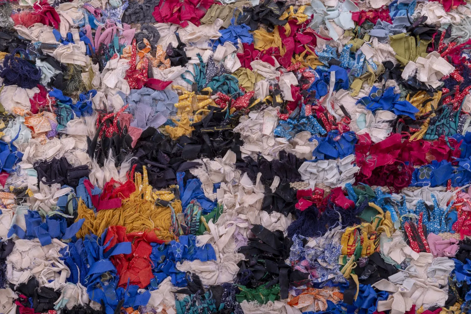 Marokkansk berber tæppe Boucherouite 370 x 145 cm