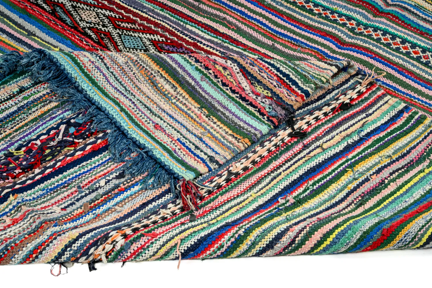 Marokkansk berber tæppe Boucherouite 150 x 340 cm