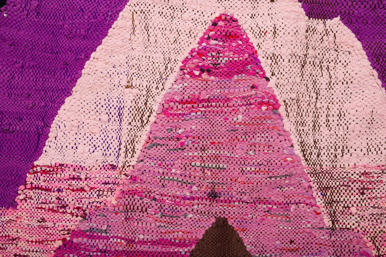 Marokkansk berber tæppe Boucherouite 140 x 250 cm