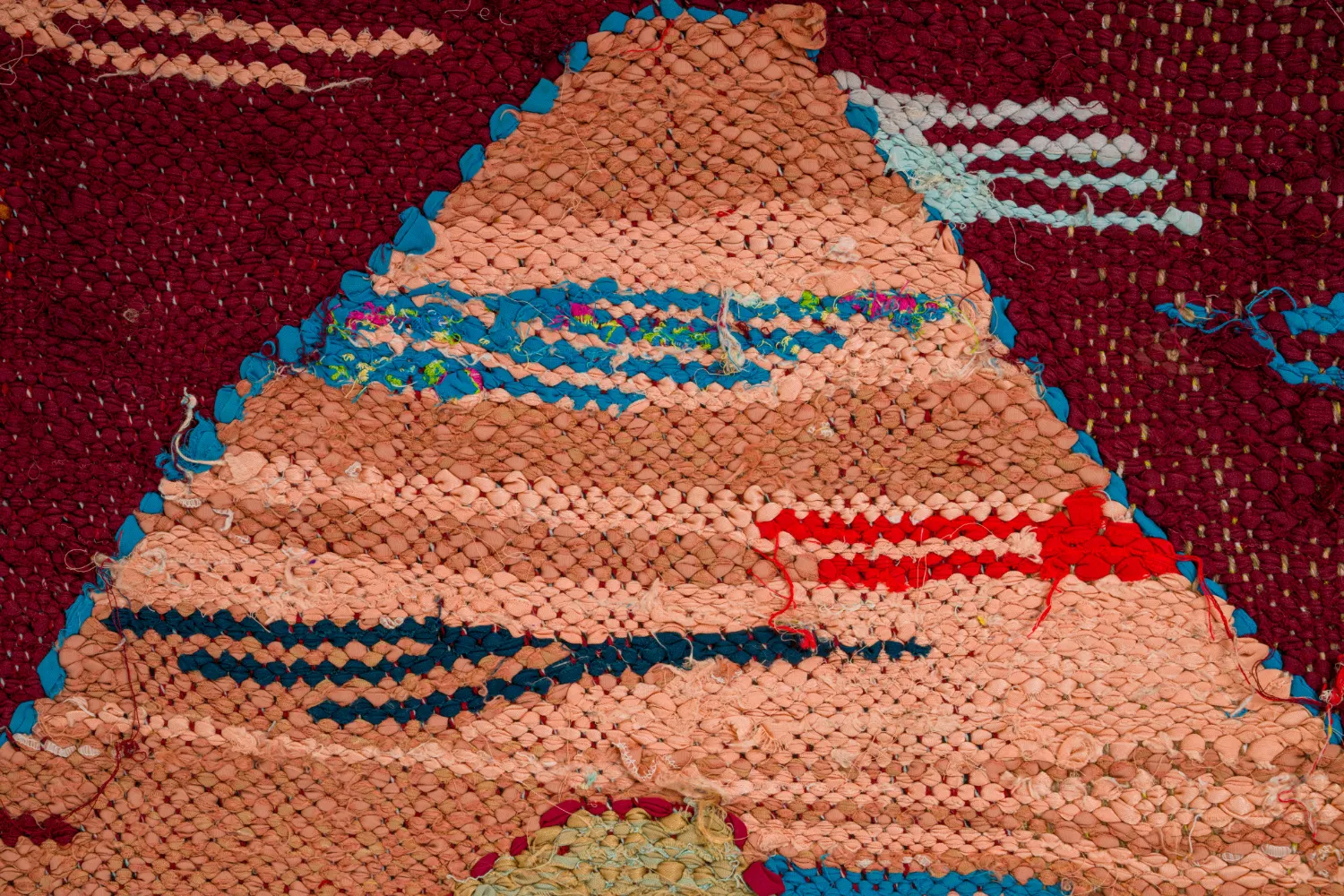 Marokkansk berber tæppe Boucherouite 160 x 295 cm