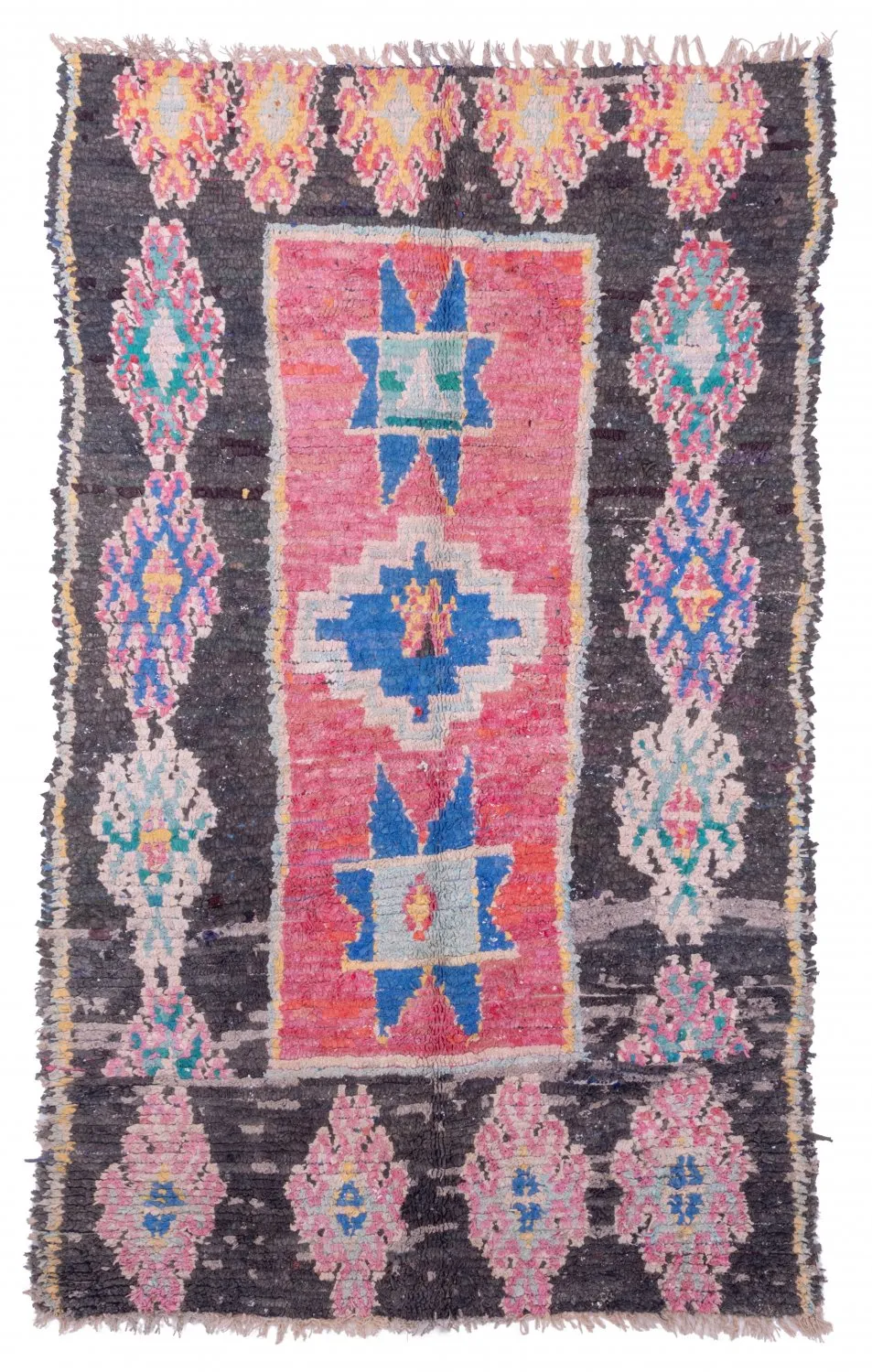 Marokkansk berber tæppe Boucherouite 225 x 130 cm