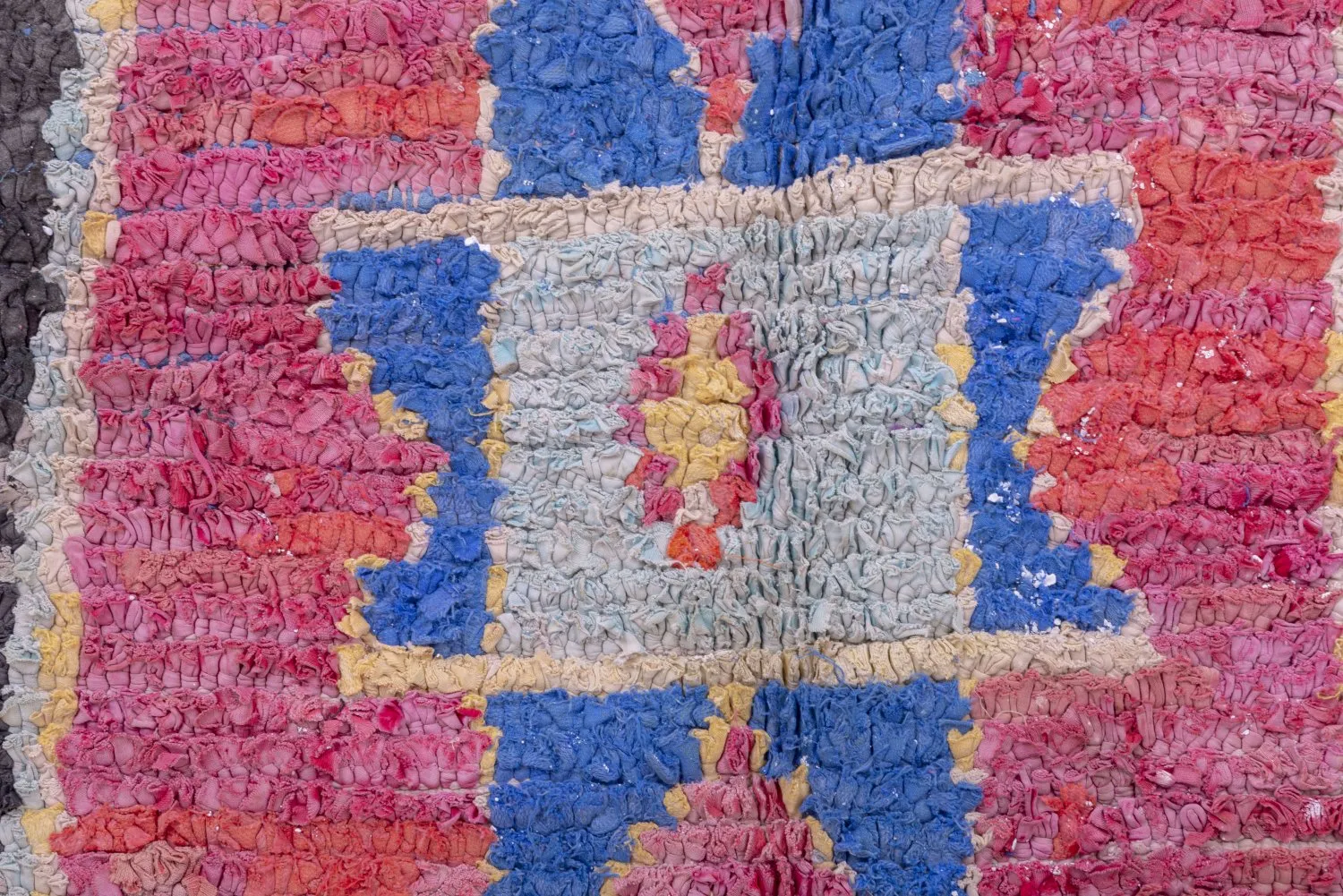 Marokkansk berber tæppe Boucherouite 225 x 130 cm