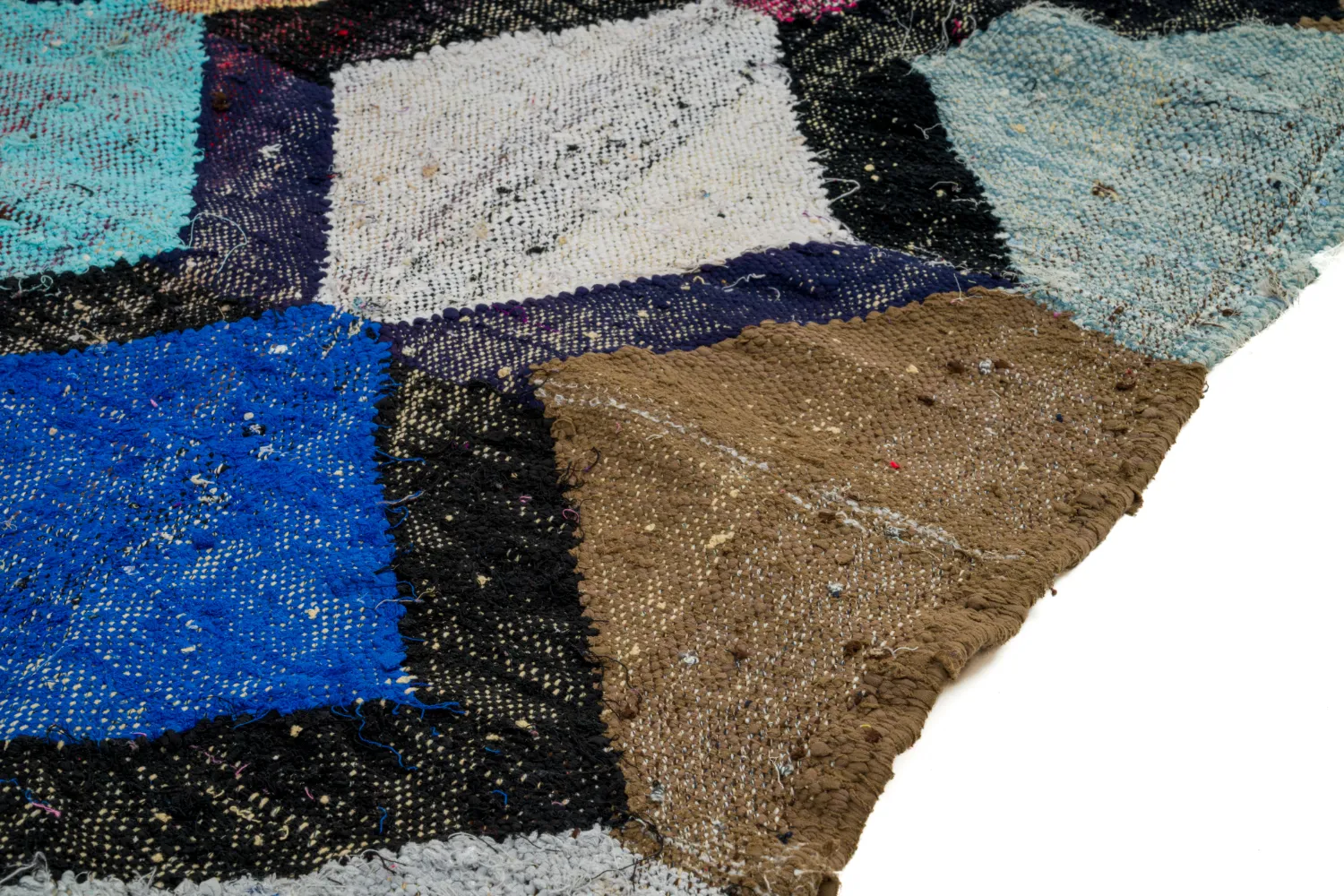 Marokkansk berber tæppe Boucherouite 135 x 230 cm