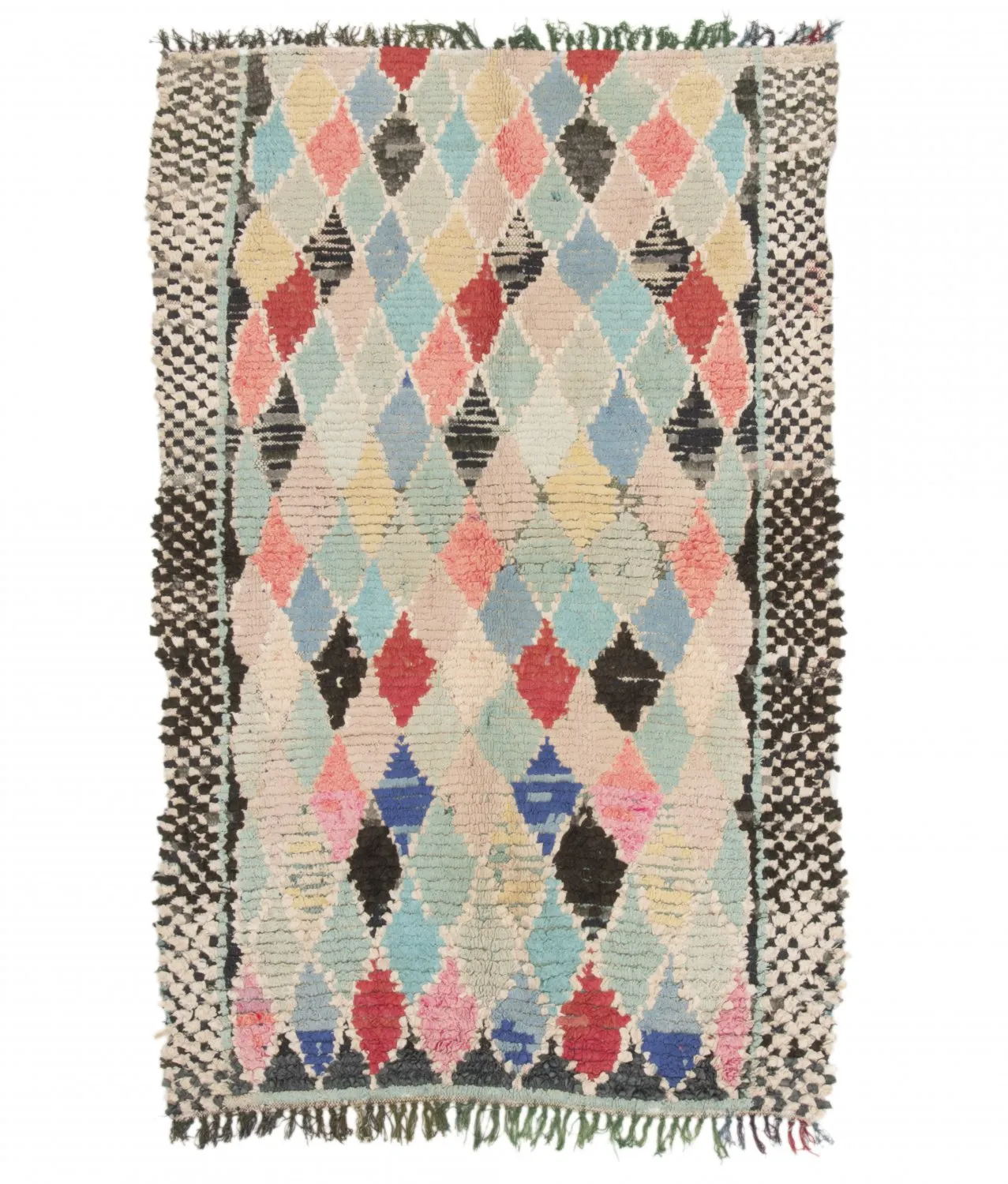 Marokkansk berber tæppe Boucherouite 170 x 105 cm