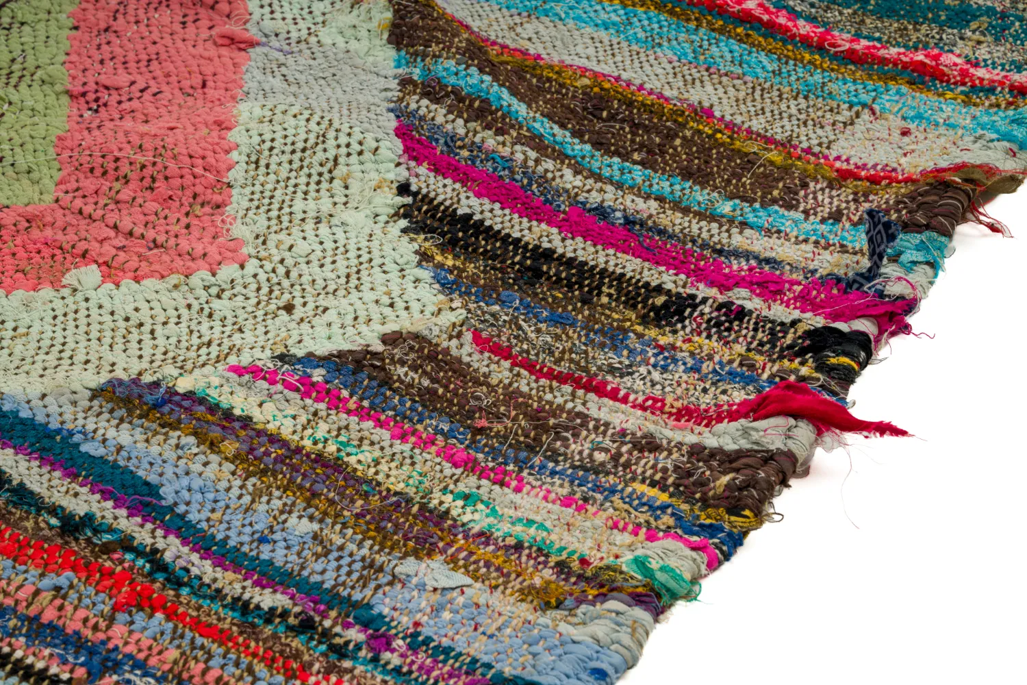 Marokkansk berber tæppe Boucherouite 125 x 225 cm