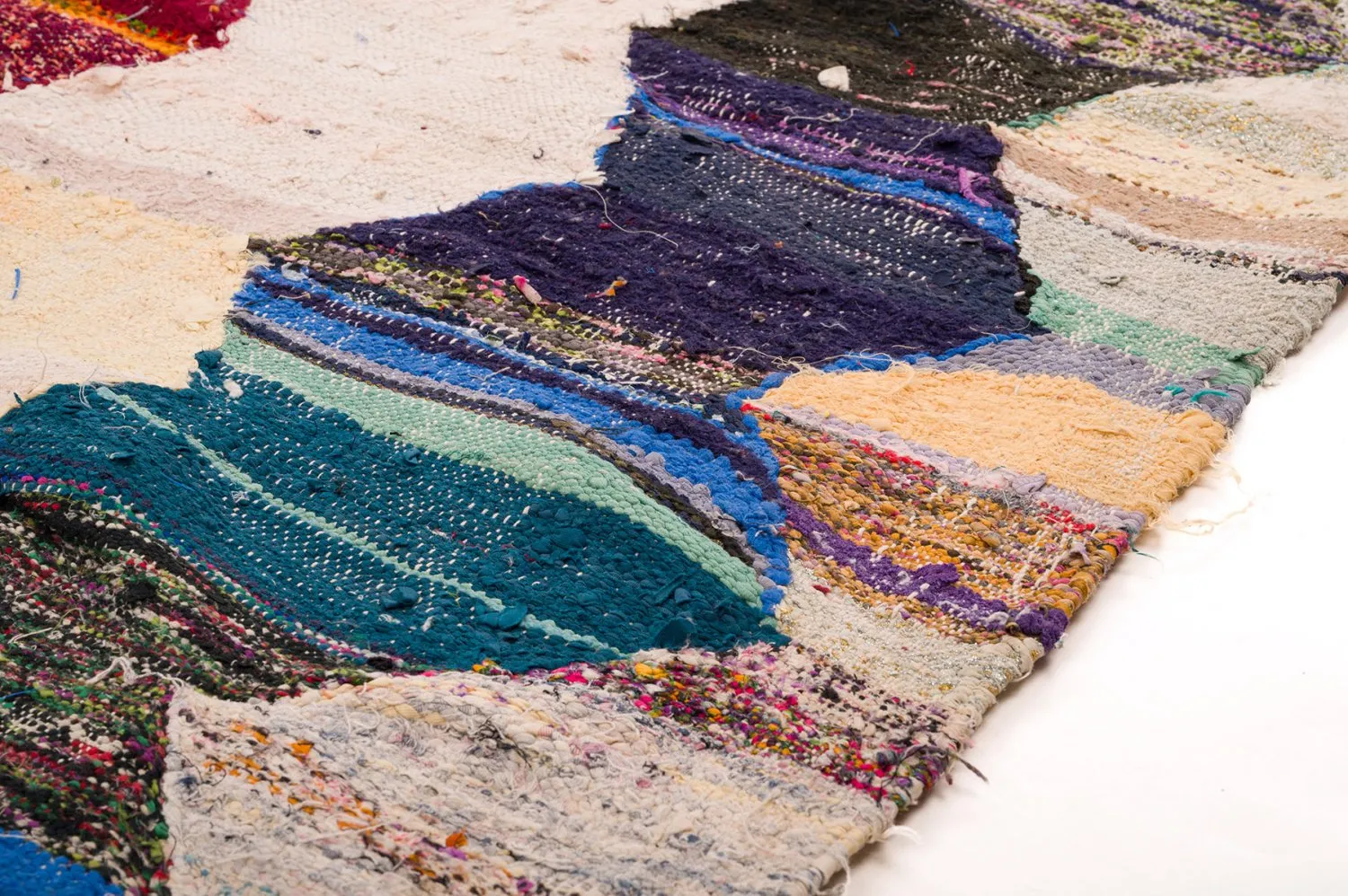 Marokkansk berber tæppe Boucherouite 155 x 325 cm