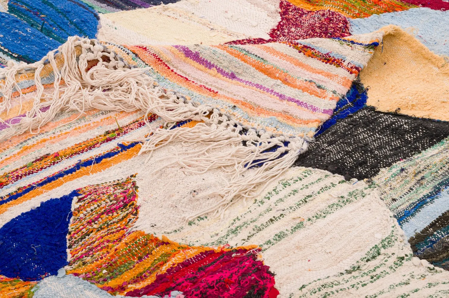 Marokkansk berber tæppe Boucherouite 155 x 325 cm