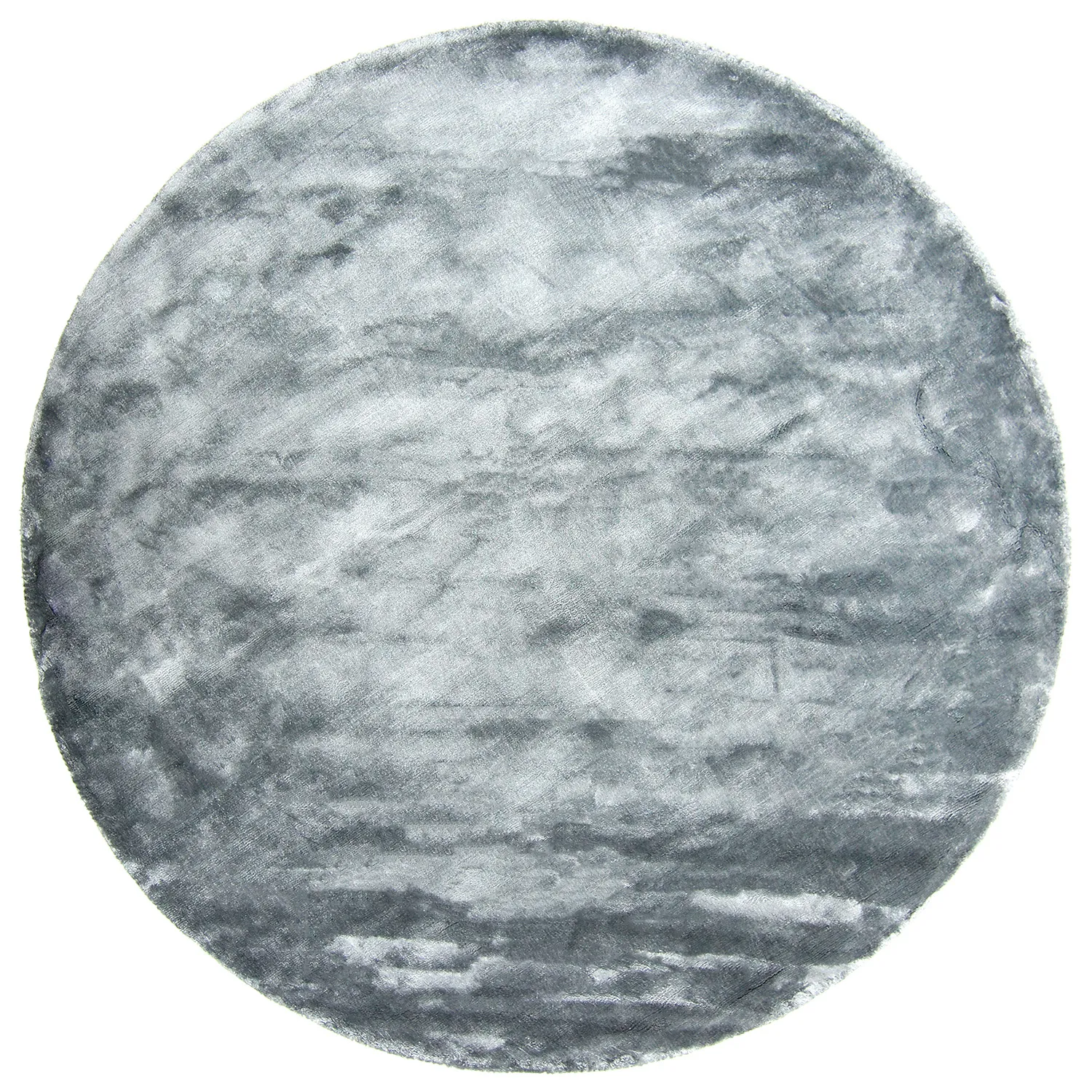 Rundt tæppe - Jodhpur Special Luxury Edition (blå/grå)