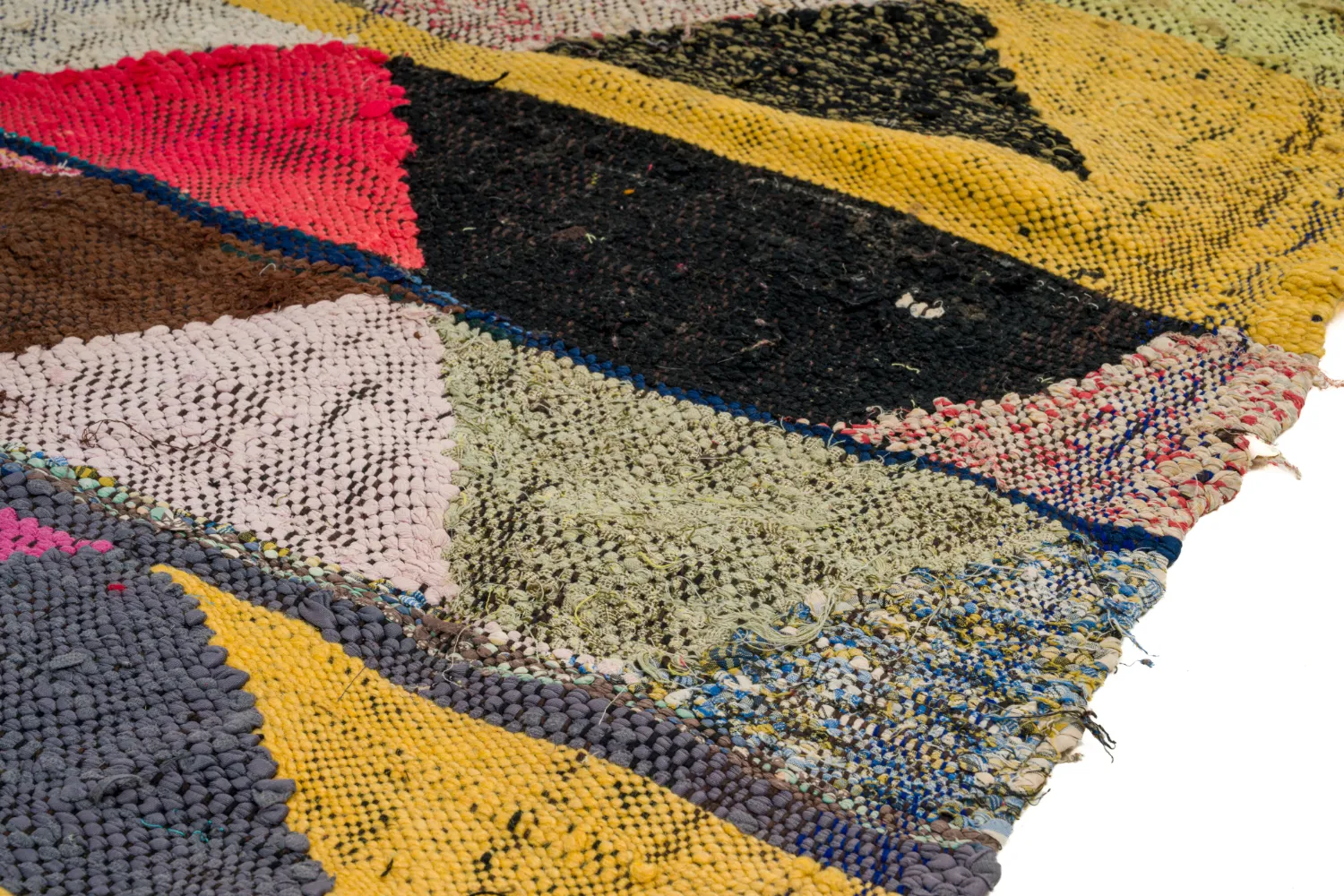 Marokkansk berber tæppe Boucherouite 140 x 230 cm